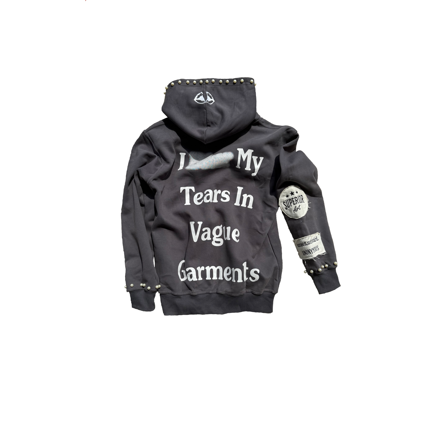 "Vague Tears" Zip-Hoodie