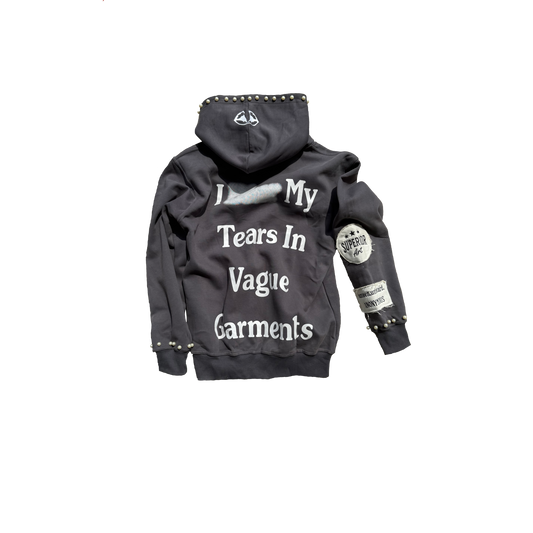 "Vague Tears" Zip-Hoodie