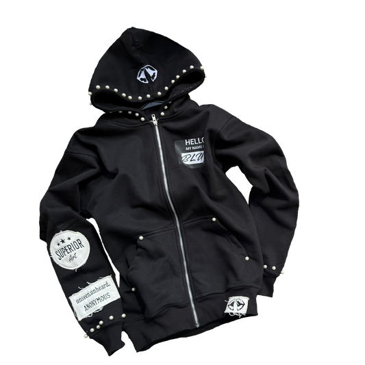 "Vague Tears" Zip-Hoodie